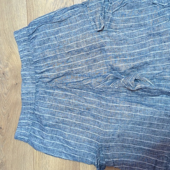 Lanthropy Linen Stripe Parachutte Lantern Drawstring Cuffs Cargo Pants sz M - Picture 7 of 9